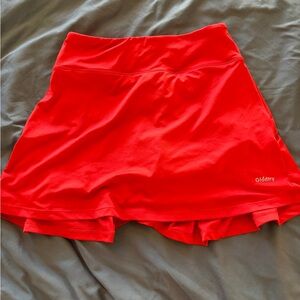 Bright Red Athletic Skort